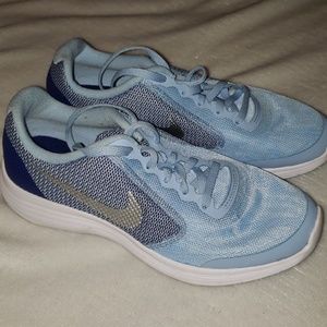 Blue Nike Sneakers